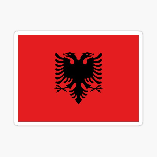 KF Tirana Albania Soccer Football Car Bumper Sticker Decal 3'' x 5