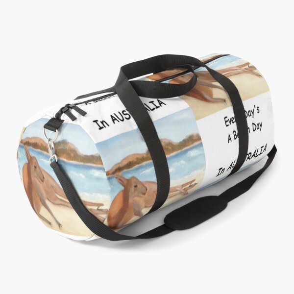 Item preview, Kanga - In Australia Every Day Is A Beach Day (Black writing) designed and sold by C J Lewis.