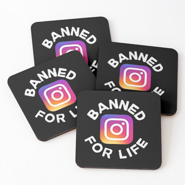 Item preview, Banned for Life - Instagram, Social Media designed and sold by Zentropik.