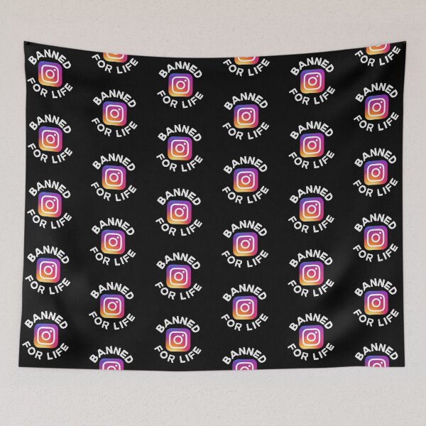 Item preview, Banned for Life - Instagram, Social Media designed and sold by Zentropik.