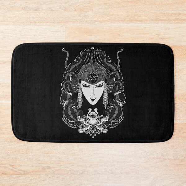 Artikelvorschau, Vintage Jugendstil, Art Deco, Aubrey Beardsley, weiblich, Gothic-Stil, Maskendesign entworfen und verkauft von Proverbial Wisdom Design.