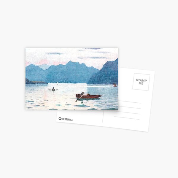 Item preview, Vintage Illustration of Arran, Scotland - Entrance to Lamlash Bay designed and sold by yourscotland.