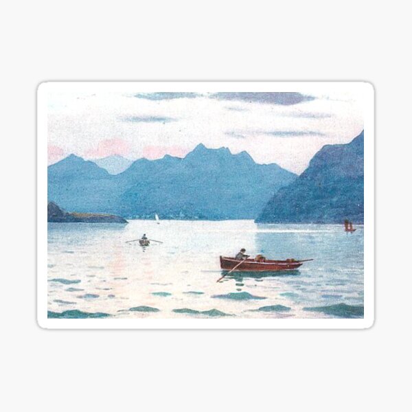 Item preview, Vintage Illustration of Arran, Scotland - Entrance to Lamlash Bay designed and sold by yourscotland.