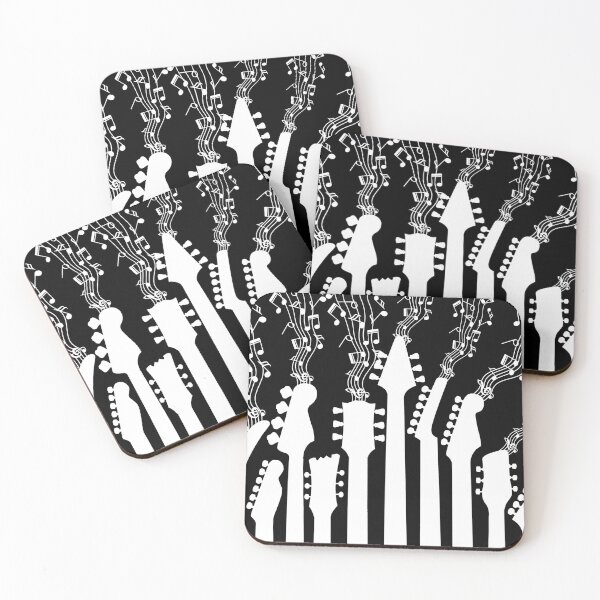 Item preview, Guitars Heads And Necks With Music Notes designed and sold by Primroaddesigns.