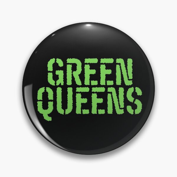 Item preview, Vintage Green Queens Bold Typography  designed and sold by garniturex.