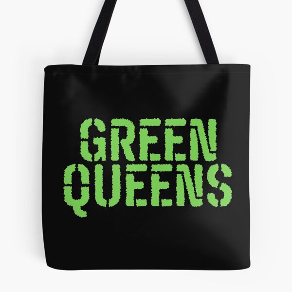 Item preview, Vintage Green Queens Bold Typography  designed and sold by garniturex.