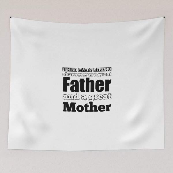 Item preview, behind every strong character is a graet father and a great mother  t-shirt designed and sold by Frangi_Pane_ Magazine.