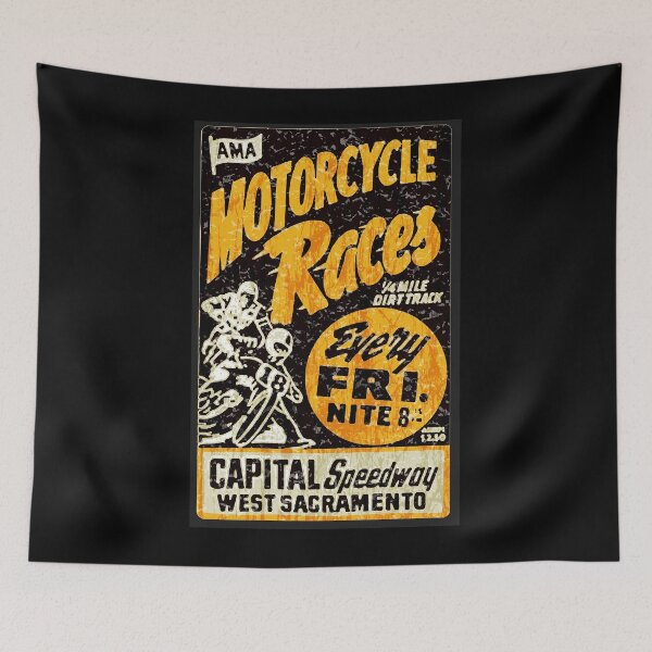 Item preview, AMA Dirt bike races California Poster designed and sold by ericmendoza21.