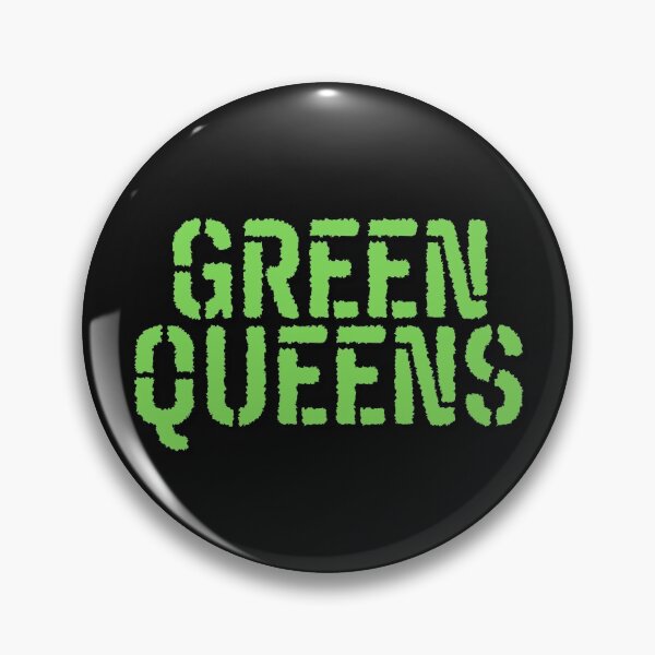 Item preview, Vintage Green Queens Bold Typography  designed and sold by garniturex.