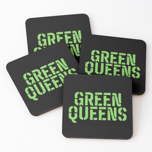 Item preview, Vintage Green Queens Bold Typography  designed and sold by garniturex.