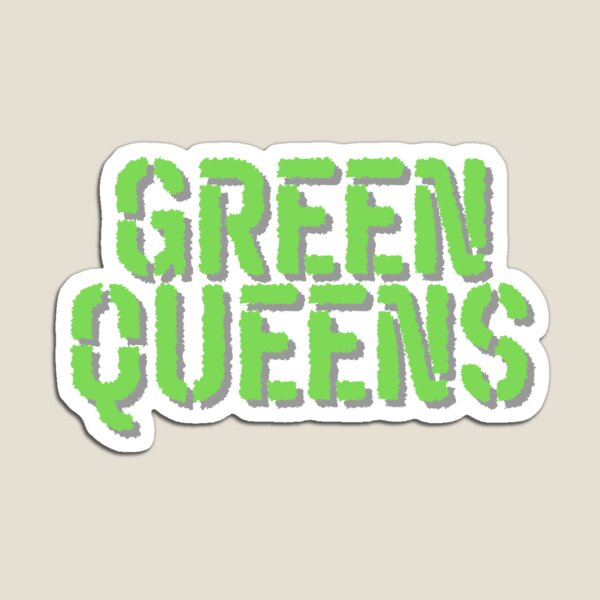 Item preview, Vintage Green Queens Bold Typography  designed and sold by garniturex.