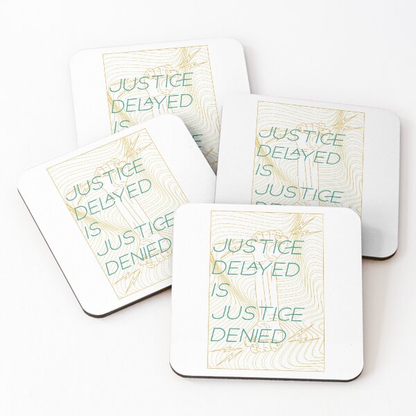 Item preview, Justice Delayed is Justice Denied designed and sold by retro87tee.