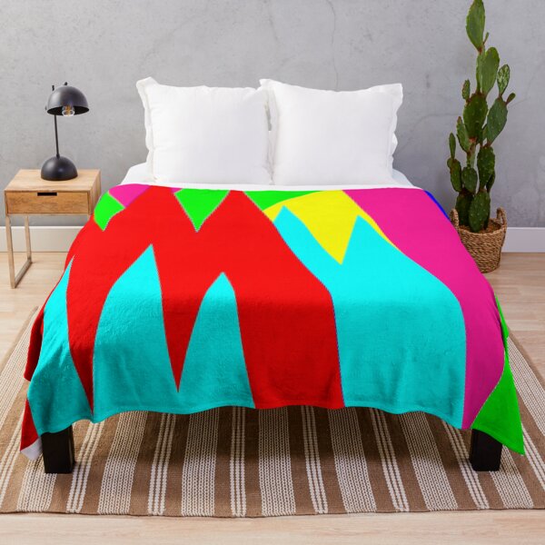 Item preview, Pink Yellow Blue Abstract Lines  designed and sold by ZubiyaArt.