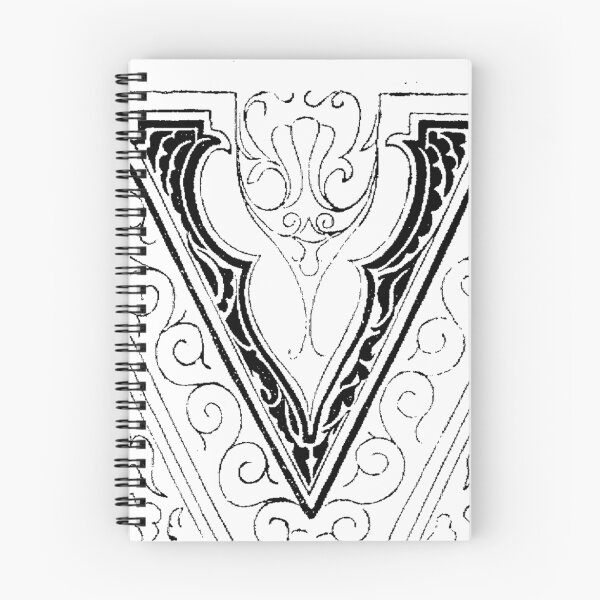 Item preview, Baroque Alphabet Letter V  designed and sold by Quill-n-Ink.