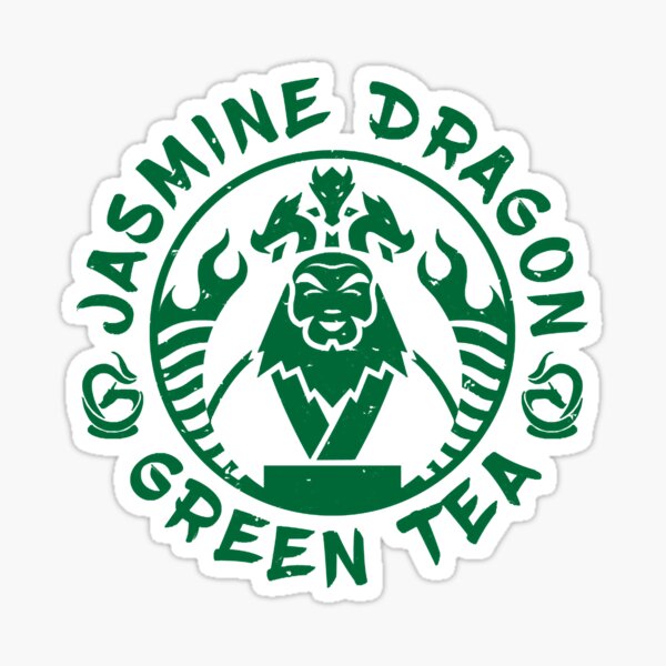 "Jasmine Dragon Green Tea 02 " Sticker for Sale by KylynWynne Redbubble