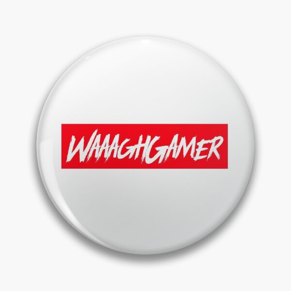 Item preview, WAAAGHGAMER white on red designed and sold by PWstore.