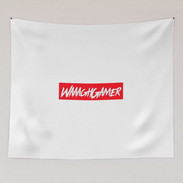 Item preview, WAAAGHGAMER white on red designed and sold by PWstore.