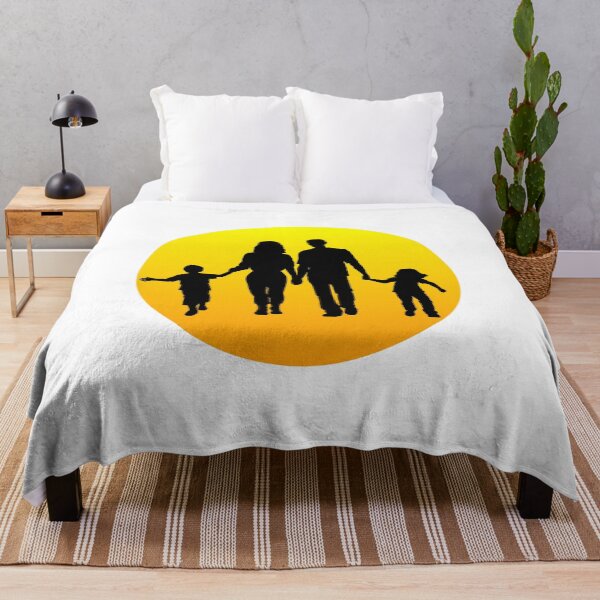Item preview, Lovely Family With Two Children Silhouette designed and sold by artmartz.