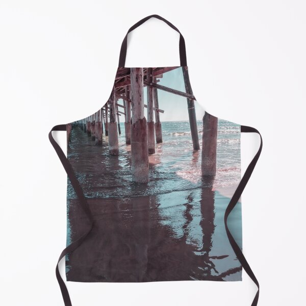 Item preview, Silky Shadows in Mint Green and Pink - Californian Cool Under the Newport Beach Pier designed and sold by Georgia Mizuleva.
