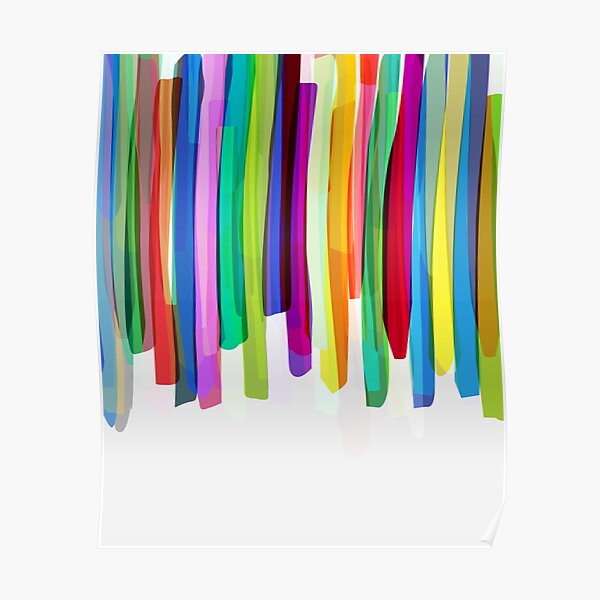 Colorful Stripes 2 Poster
