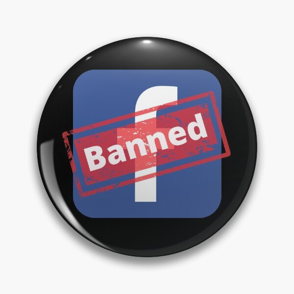 Item preview, Banned from Facebook, Social Media designed and sold by Zentropik.