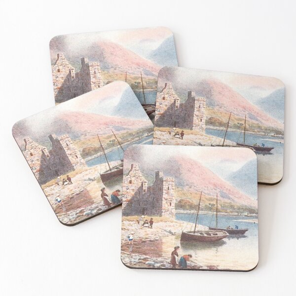 Item preview, Vintage Illustration of Arran, Scotland - Lochranza Castle designed and sold by yourscotland.