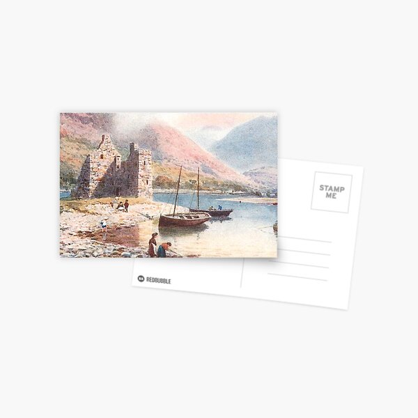 Item preview, Vintage Illustration of Arran, Scotland - Lochranza Castle designed and sold by yourscotland.