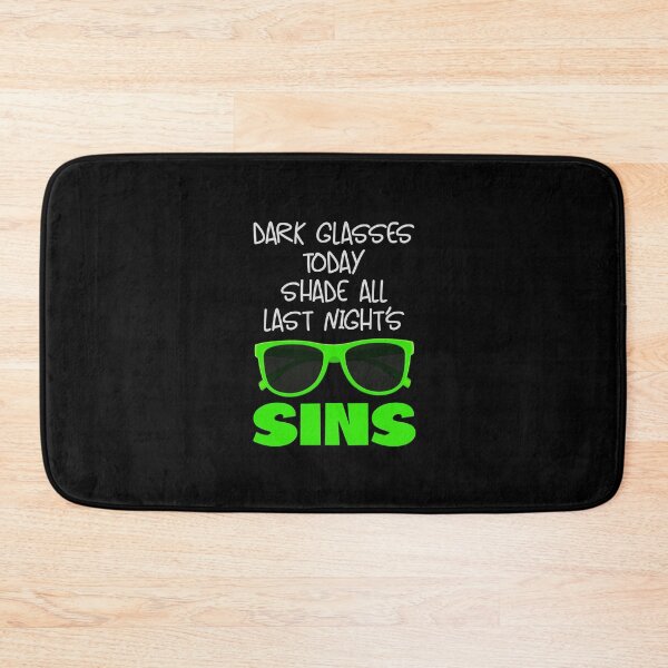 Item preview, Dark Glasses Today…! Green (on Black) designed and sold by PawsitiveMum.