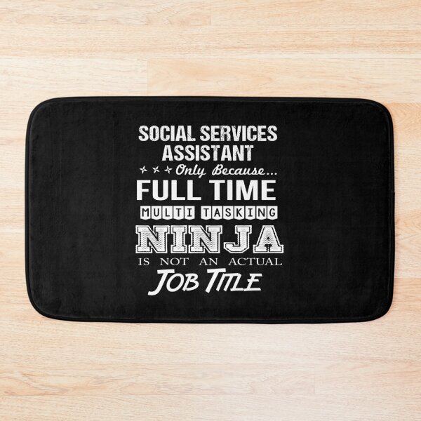 Item preview, Social Services Assistant T Shirt - Multitasking Ninja Job Gift Item Tee designed and sold by enstacee75.