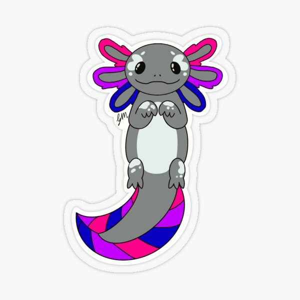 Item preview, Axolotl orgullo bisexual designed and sold by FernStarthecat.