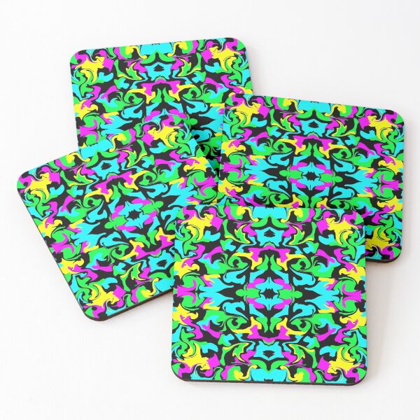 Item preview, bright trippy neon psychedelic kaleidoscope designed and sold by Cool Stuff Galore.