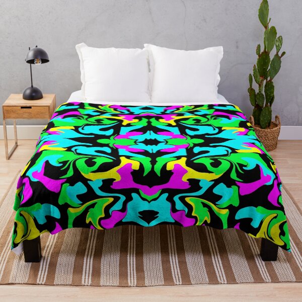 Item preview, bright trippy neon psychedelic kaleidoscope designed and sold by Cool Stuff Galore.
