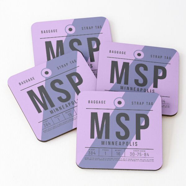 Item preview, Luggage Tag E - MSP Minneapolis USA designed and sold by VoodooCircus.