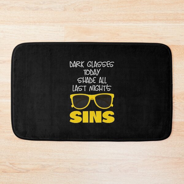 Item preview, Dark Glasses Today…! Yellow (on Black) designed and sold by PawsitiveMum.