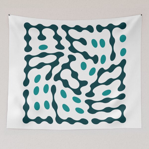 Item preview, Twisted Metaballs Typography (Teal) designed and sold by John Uttley.