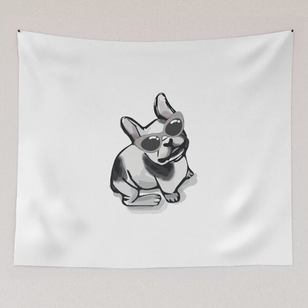 Item preview, Cute Pug Wearing Sunglasses designed and sold by sunnyxvibesss.