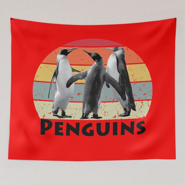 Item preview, Retro Penguins designed and sold by matrixvip.