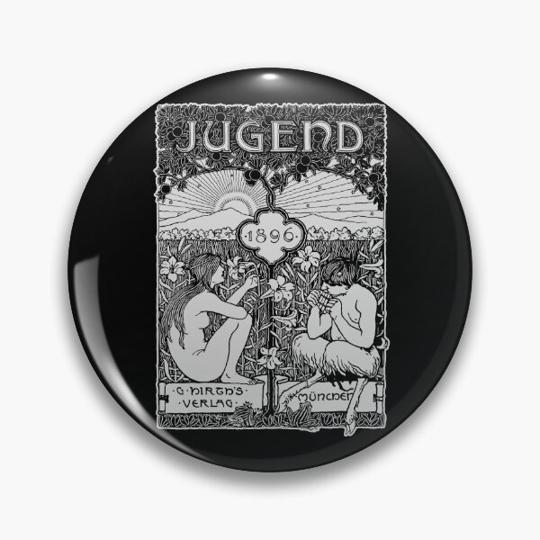 Item preview, Vintage Art Nouveau, Art Deco, magazine cover for Jugend 1896 designed and sold by Proverbial Wisdom Design.