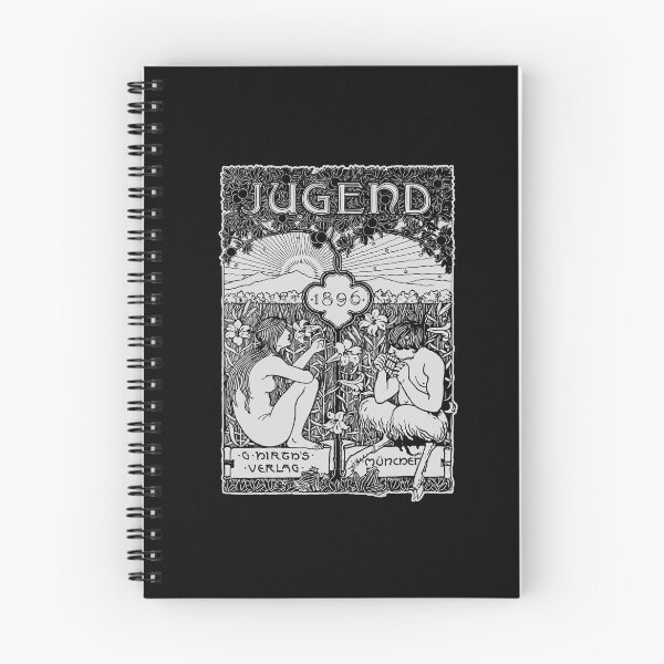 Artikelvorschau, Vintage Jugendstil, Art Deco, Zeitschriftencover für Jugend 1896 entworfen und verkauft von Proverbial Wisdom Design.