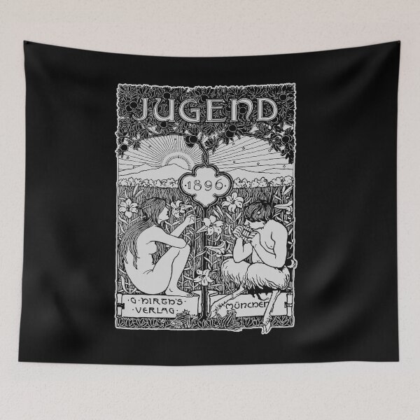 Item preview, Vintage Art Nouveau, Art Deco, magazine cover for Jugend 1896 designed and sold by Proverbial Wisdom Design.