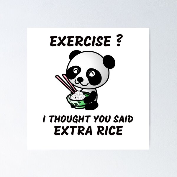 Item preview, Exercise I Thought You Said Extra Rice designed and sold by medbdj.