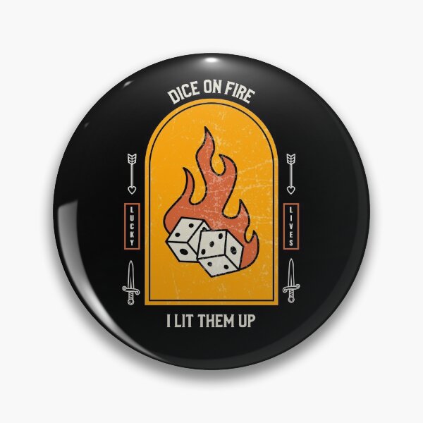 Item preview, Dice on fire - I lit them up designed and sold by PWstore.