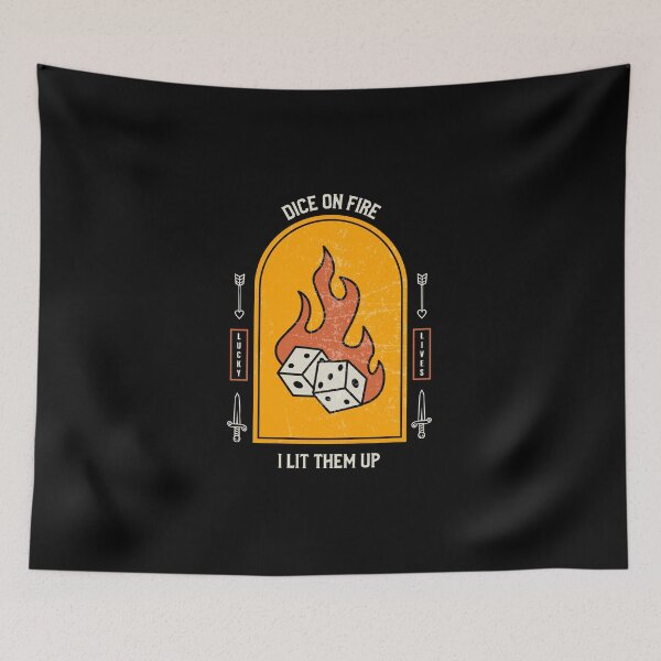 Item preview, Dice on fire - I lit them up designed and sold by PWstore.