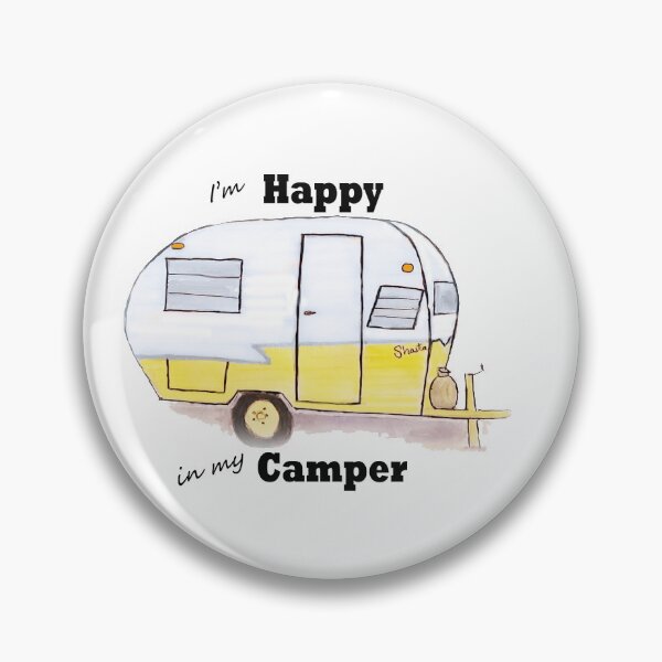 Item preview, I'm Happy in my Camper  Yellow designed and sold by Cindy Smith.