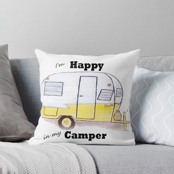 Item preview, I'm Happy in my Camper  Yellow designed and sold by Cindy Smith.