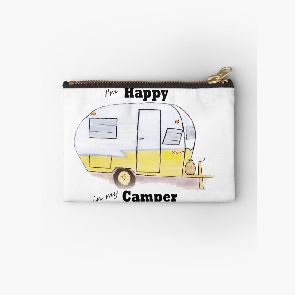 Item preview, I'm Happy in my Camper  Yellow designed and sold by Cindy Smith.