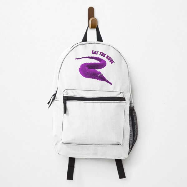Item preview, Worm on a string Purple Eat the Rude designed and sold by Geek-Nerd-Shop.