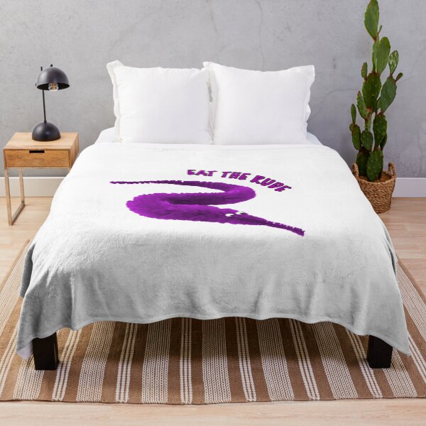 Item preview, Worm on a string Purple Eat the Rude designed and sold by Geek-Nerd-Shop.