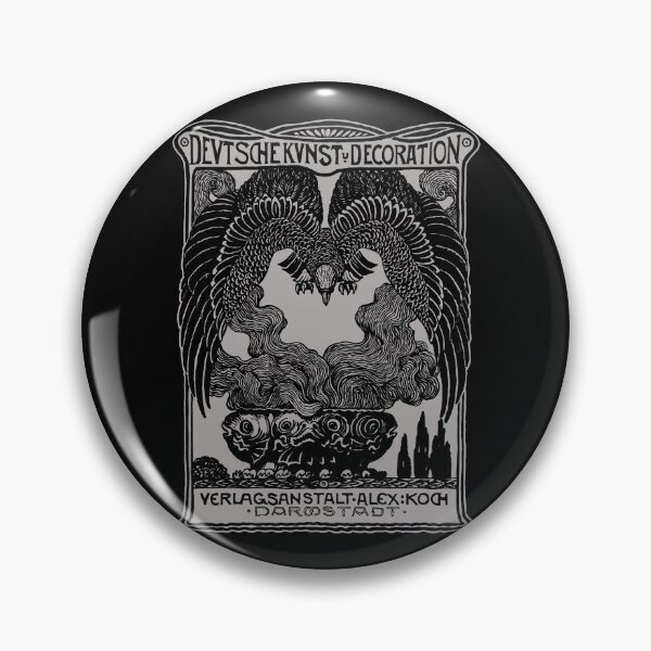 Item preview, Vintage Art Nouveau, Art Deco style German magazine cover eagle design, Deutsche Kunst designed and sold by Proverbial Wisdom Design.