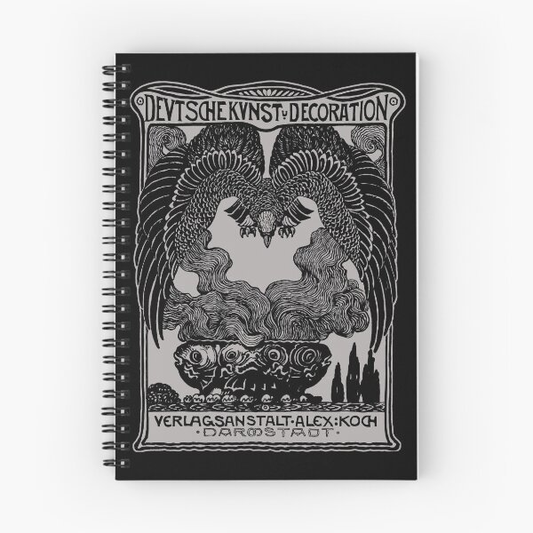Item preview, Vintage Art Nouveau, Art Deco style German magazine cover eagle design, Deutsche Kunst designed and sold by Proverbial Wisdom Design.